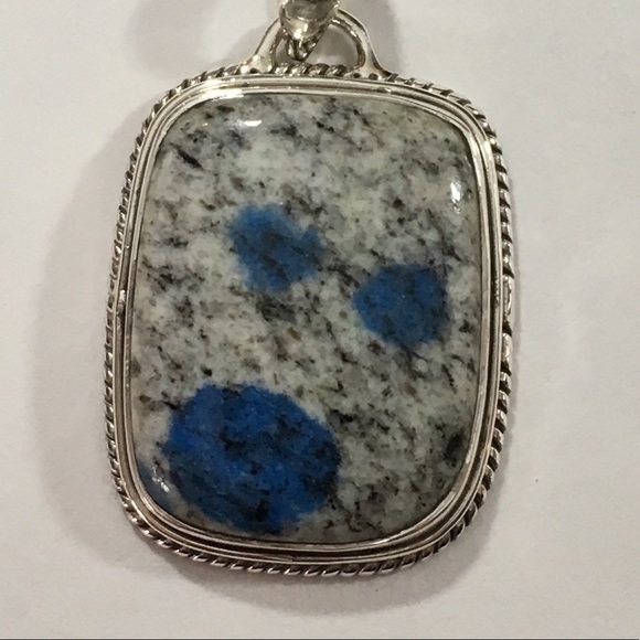 K2 Azurite in Granite Pendant - Picture 8 of 8